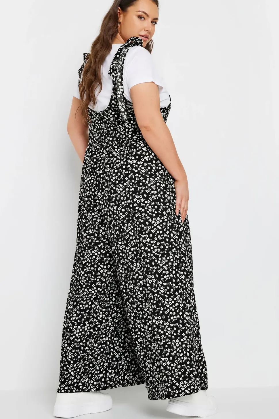 Textured Wide Leg Jumpsuit
