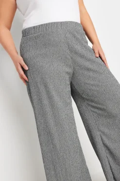 Textured Wide Leg Trousers