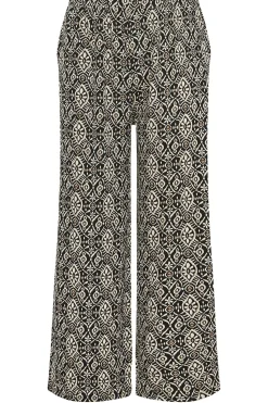Textured Wide Leg Trousers