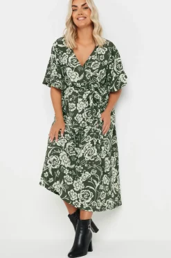 Textured Wrap Dress