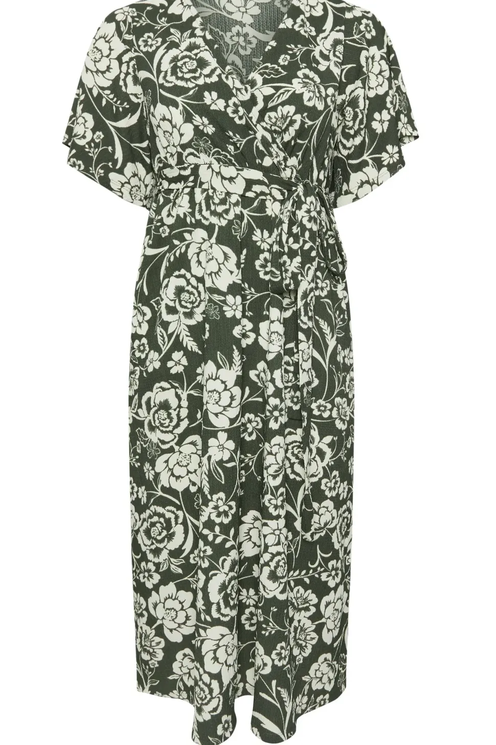 Textured Wrap Dress