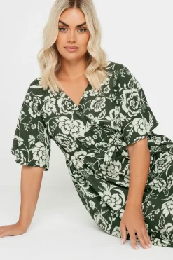 Textured Wrap Dress