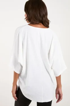 Textured Zip Top