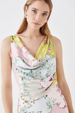 The Collector Satin Bias Cut Midaxi Dress