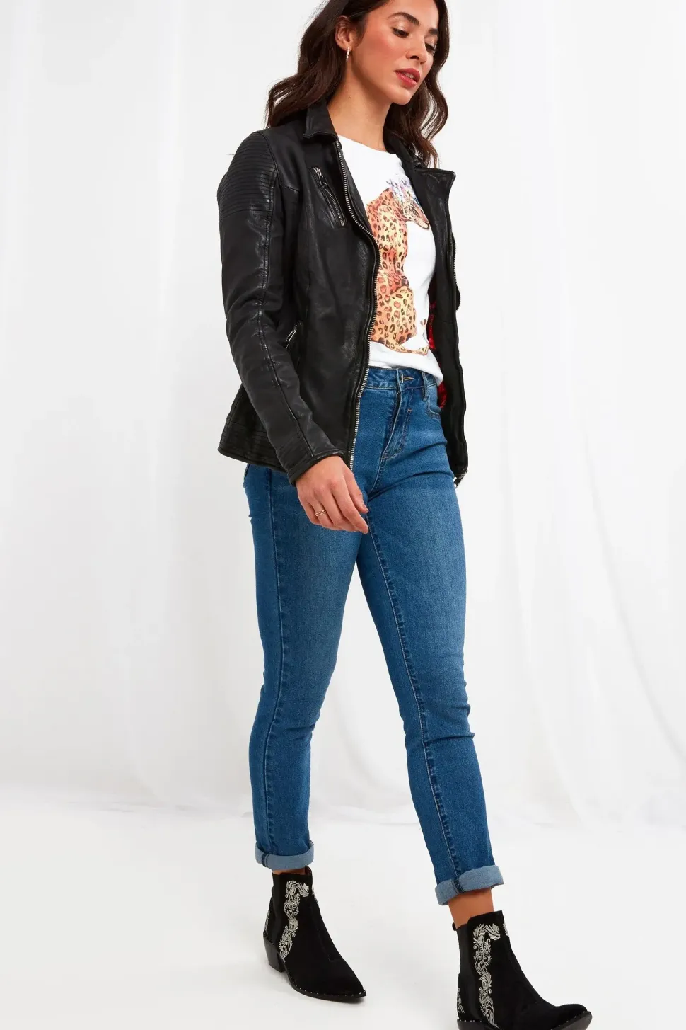 The Forever Black Leather Jacket