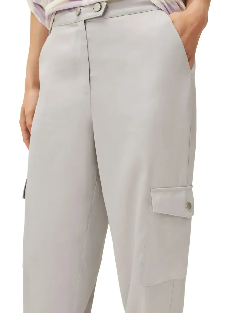 Theodora Tapered Cargo Jogger-Plain