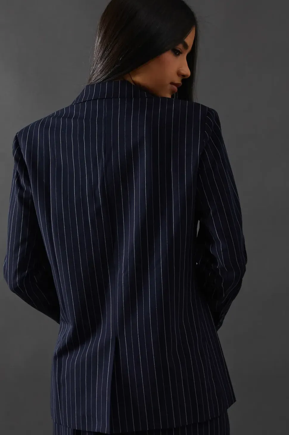 The Ultimate Pinstripe Oversized Blazer
