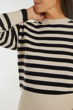Thick Stripe Crew Neck Jumper