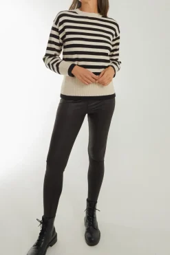 Thick Stripe Crew Neck Jumper