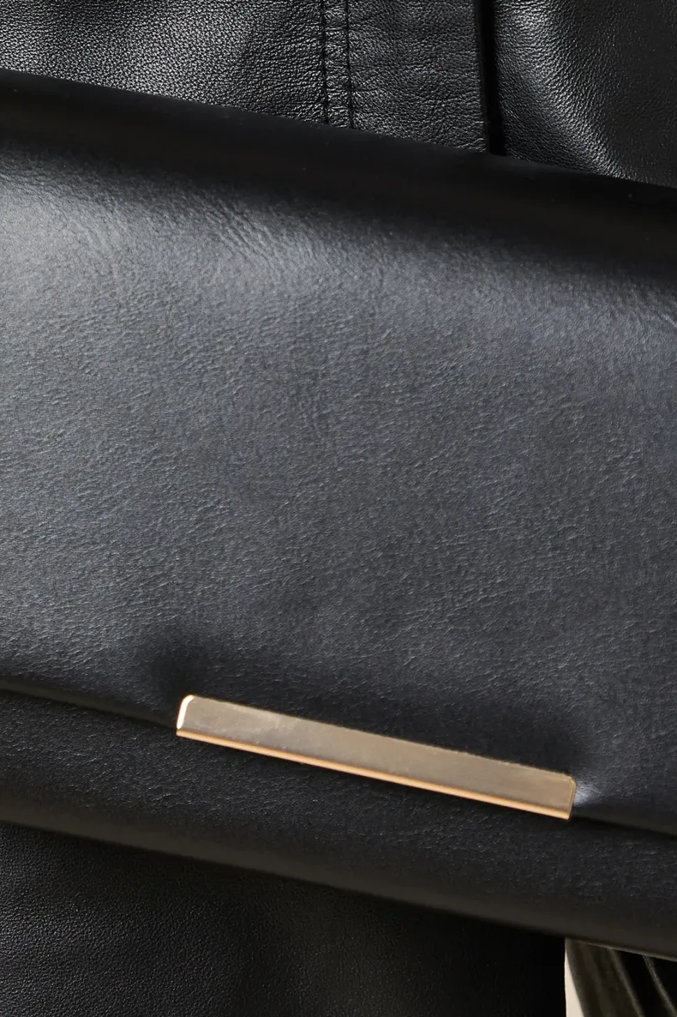 Tia Faux Leather Flapover Structured Shoulder Bags