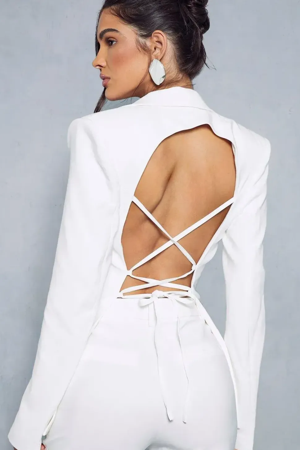 Tie Back Detail Blazer