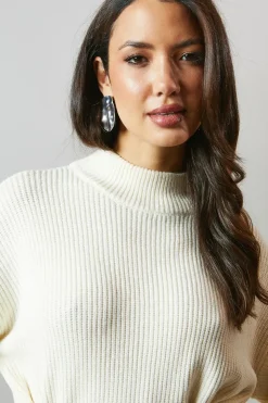 Tie Back High Neck Jumper