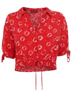 Tie Dye Floral Top-Tie Dye