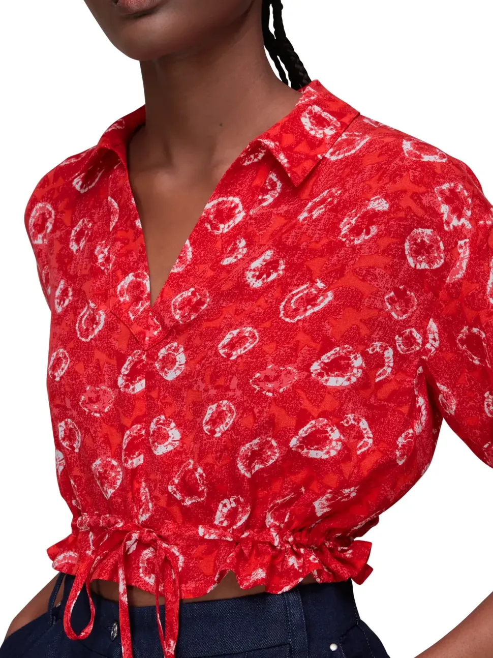 Tie Dye Floral Top-Tie Dye