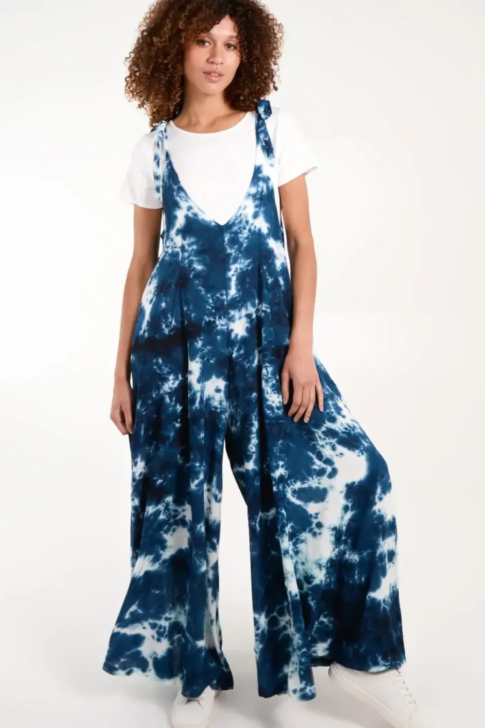 Tie Dye Wide Leg Jumpsuit