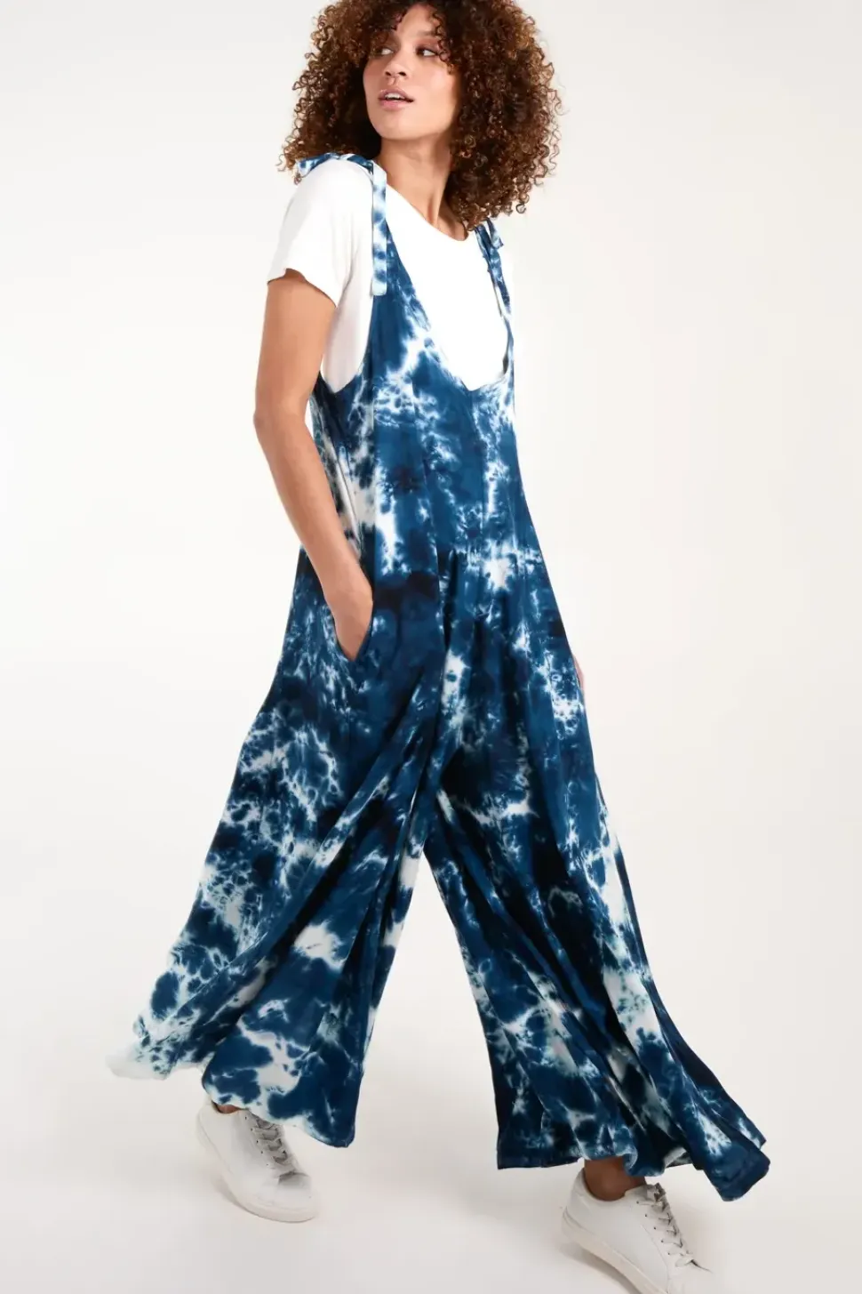 Tie Dye Wide Leg Jumpsuit