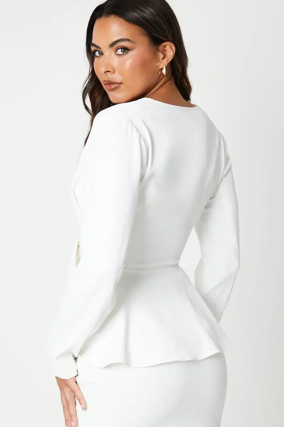 Tie Front Lightweight Crepe Jacket