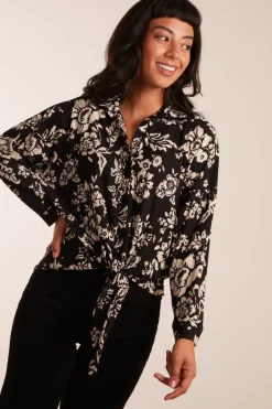 Tie Front Oversized Shirt