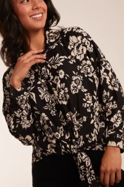 Tie Front Oversized Shirt