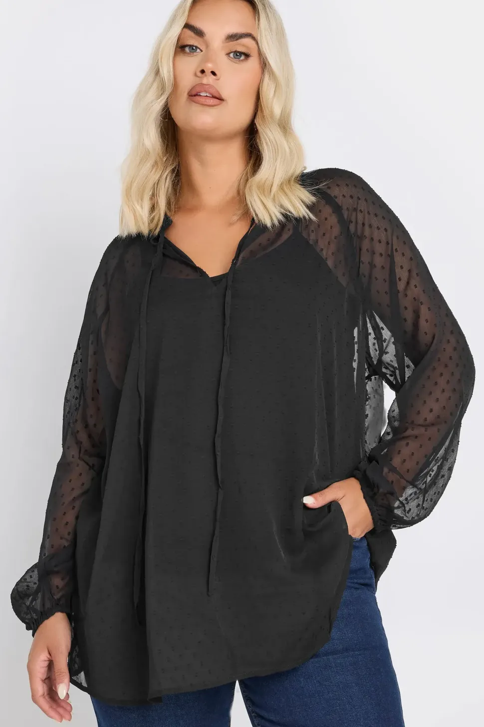 Tie Neck Blouse