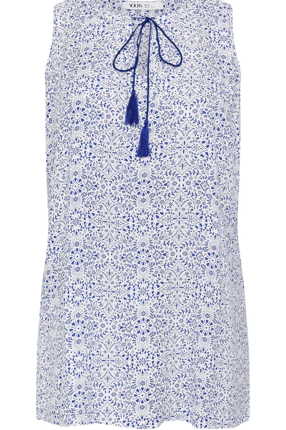 Tie Neck Sleeveless Blouse