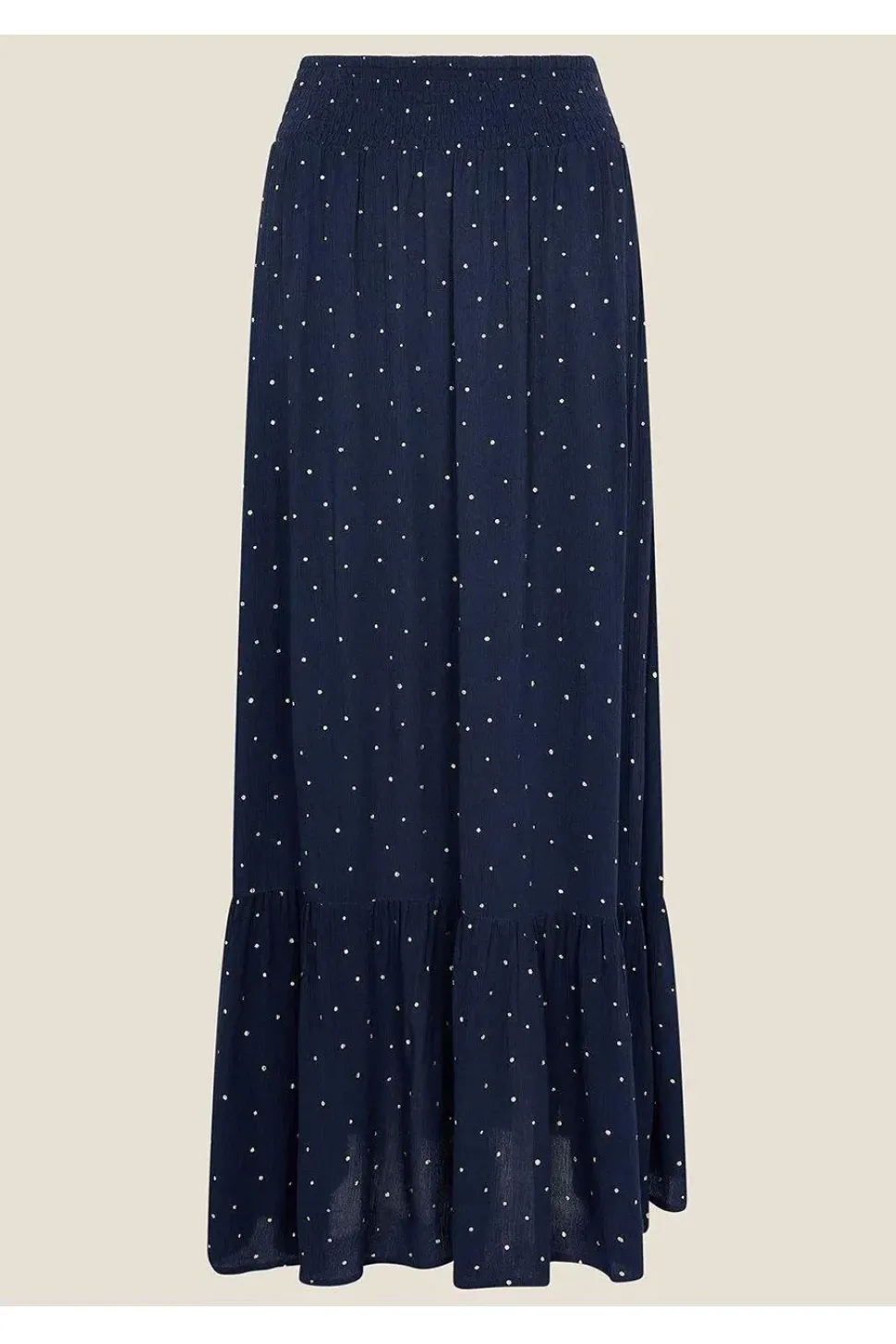 Tiered Foil Print Skirt