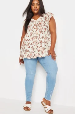 Tiered Linen Blouse