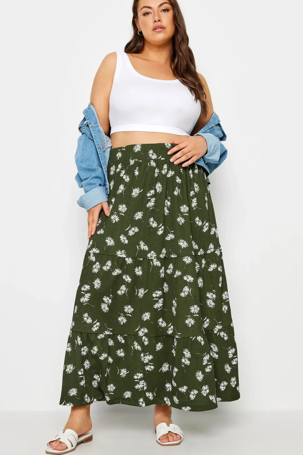 Tiered Maxi Skirt
