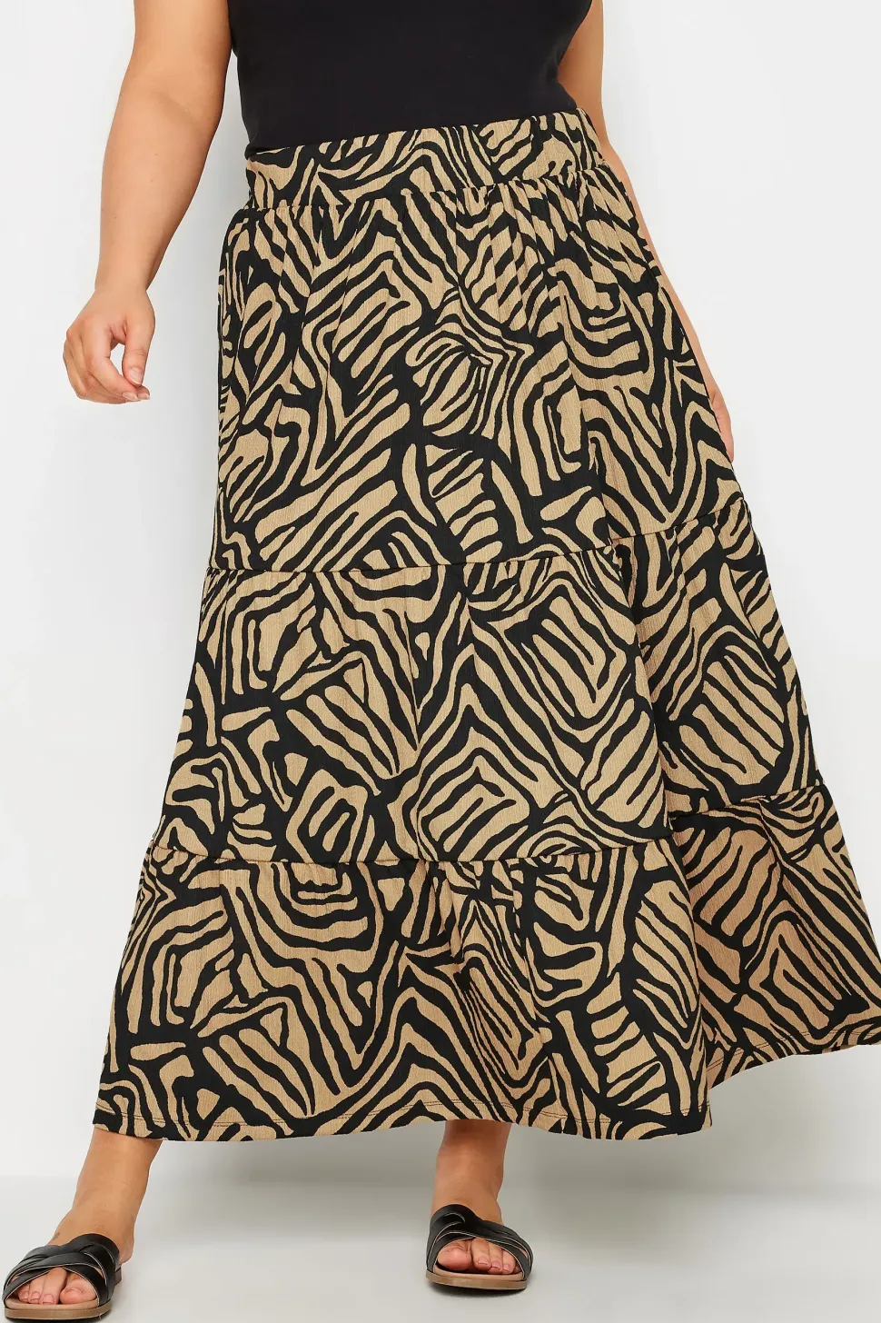 Tiered Maxi Skirt