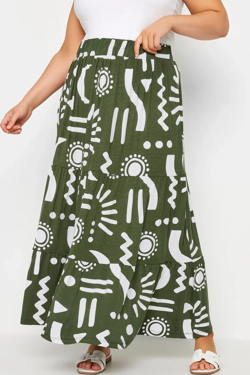 Tiered Maxi Skirt