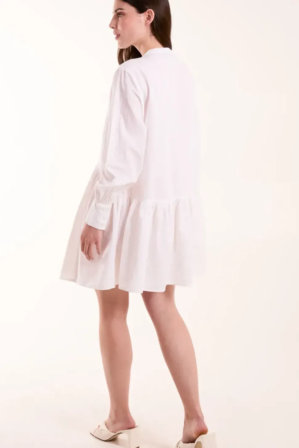 Tiered Shirt Mini Dress
