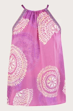 Tie Strap Print Cami Top