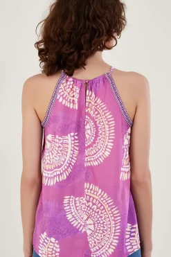 Tie Strap Print Cami Top