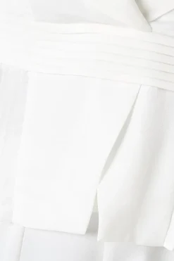 Tie Waist Peplum Blazer