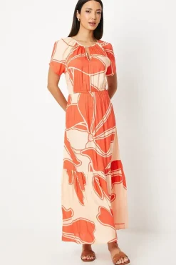 Tie Waist Tie Dye Maxi Dress