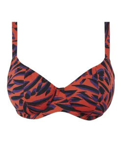 Tiger Bay Plunge Bikini Top Sunset