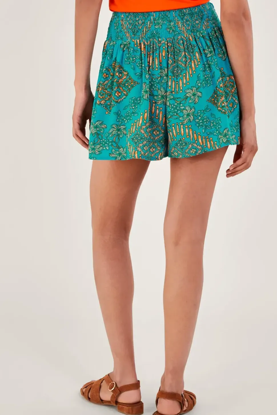 Tile Print Shorts