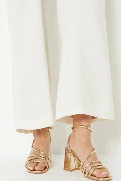 Tischea Strappy High Block Heeled Sandals