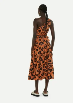 Tropical Floral Tiered Skirt-Floral