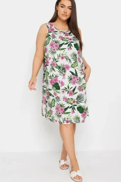 Tropical Print Mini Dress