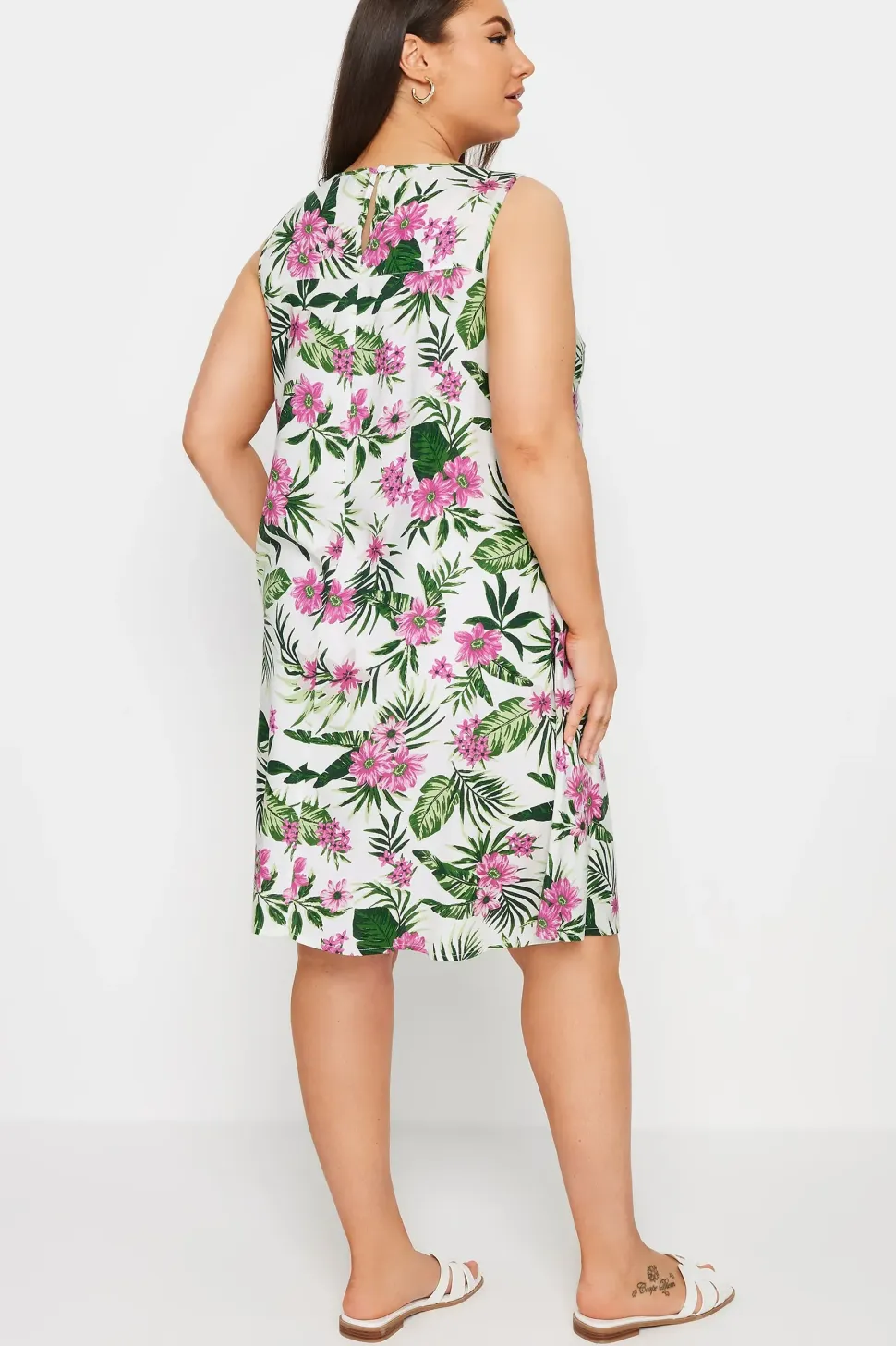 Tropical Print Mini Dress