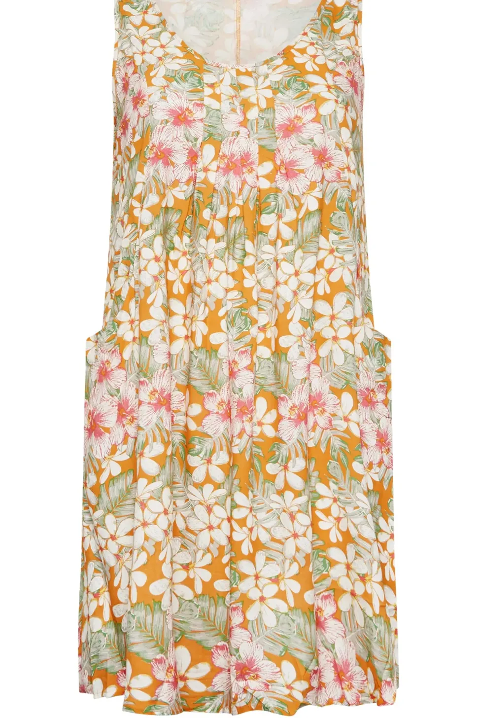 Tropical Print Pocket Dress