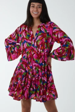 Tunic Tiered Smock Mini Dress