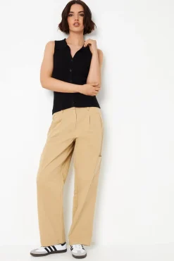 Twill Cargo Pocket Detail Trouser