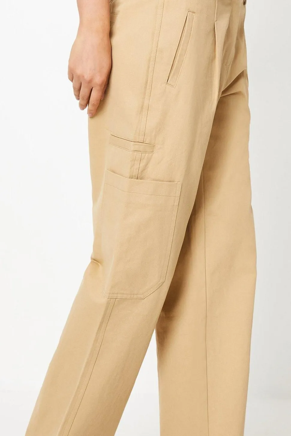 Twill Cargo Pocket Detail Trouser