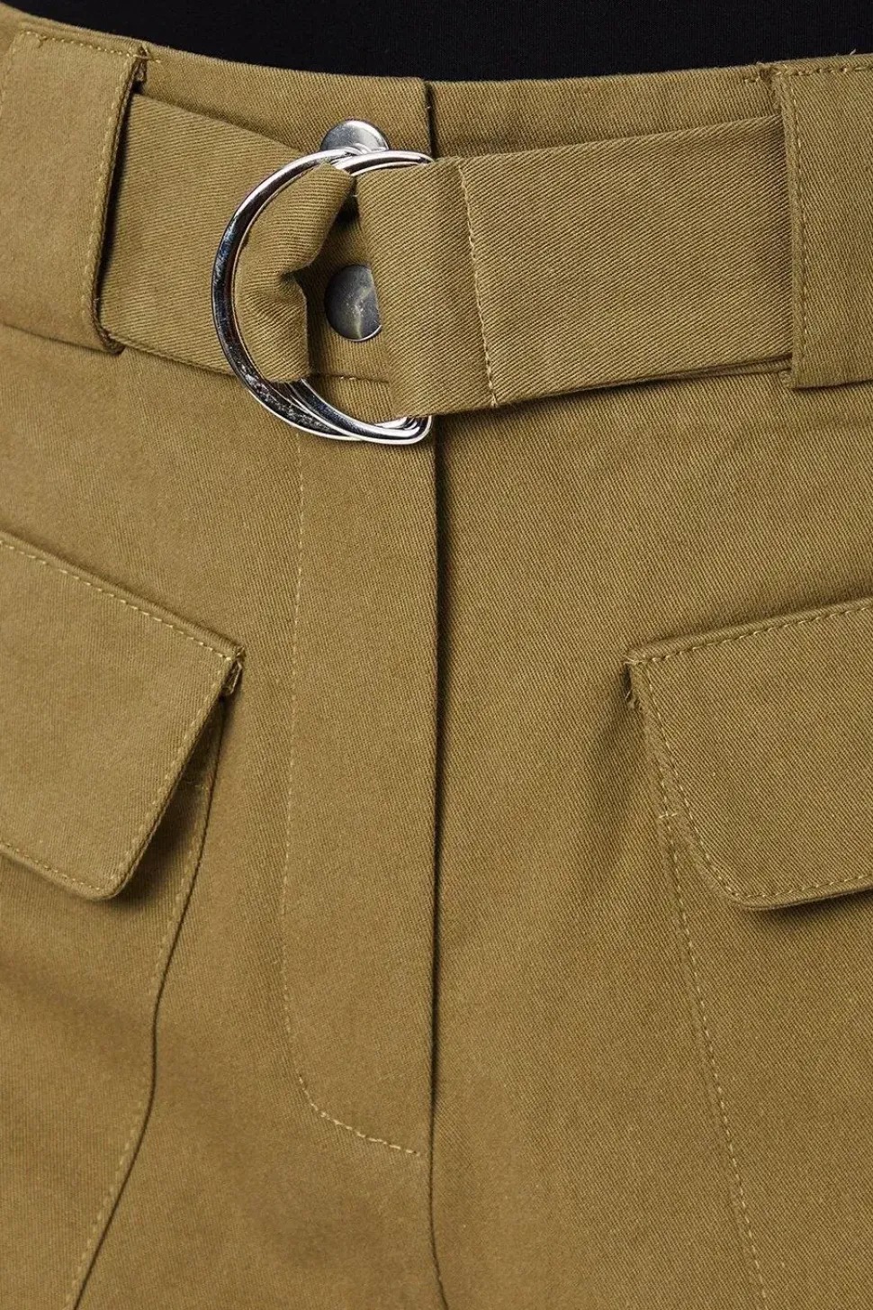 Twill Cargo Pocket Tailored Shorts