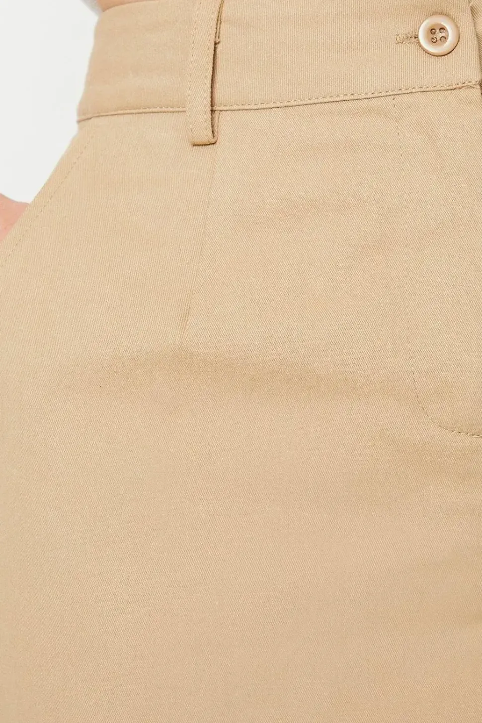Twill Cargo Split Front Maxi Skirt