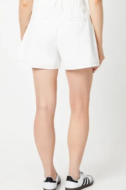 Twill Contrast Stitch Shorts