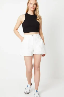 Twill Contrast Stitch Shorts