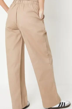 Twill Drawstring Paperbag Trouser